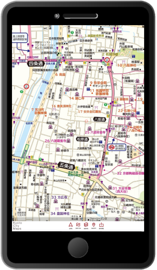 東山3K　おこしやす東山散策マップデジタル版