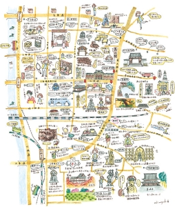 京都東山南部の歩きどころMAP